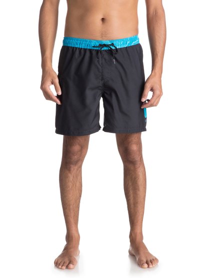 quiksilver, Пляжные шорты Lava Logo 17", BLACK (kvj6) Lava Logo 17" - Swim Shorts for Men EQYJV03309