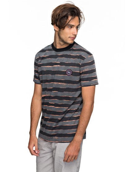 quiksilver, Футболка Allover Mad Wax, BLACK MAD MAX STRIPES (kvj6) Allover Mad Wax - T-Shirt EQYKT03690