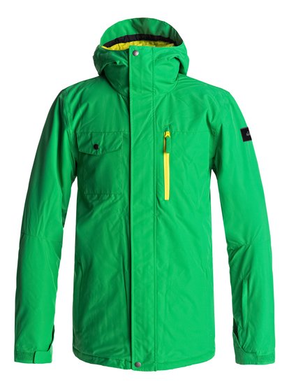 quiksilver, Сноубордическая куртка Mission, KELLY GREEN (gnk0) Mission - Snow Jacket for Men EQYTJ03129