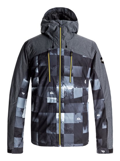 quiksilver, Сноубордическая куртка Mission Plus, BW ICEY CHECK (wbk8) Mission Plus - Snow Jacket EQYTJ03134
