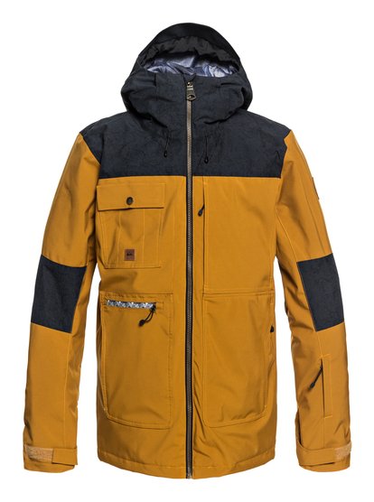 quiksilver, Сноубордическая куртка Arrow Wood, GOLDEN BROWN (cpd0) 0 Сноубордическая куртка Arrow Wood Коричневый EQYTJ03191 Quiksilver