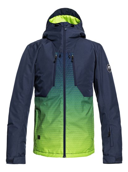 quiksilver, Сноубордическая куртка Mission Plus, LIME GREEN_BLOCK VOLLEY (gjz1) 0 Сноубордическая куртка Mission Plus Зеленый EQYTJ03192 Quiksilver
