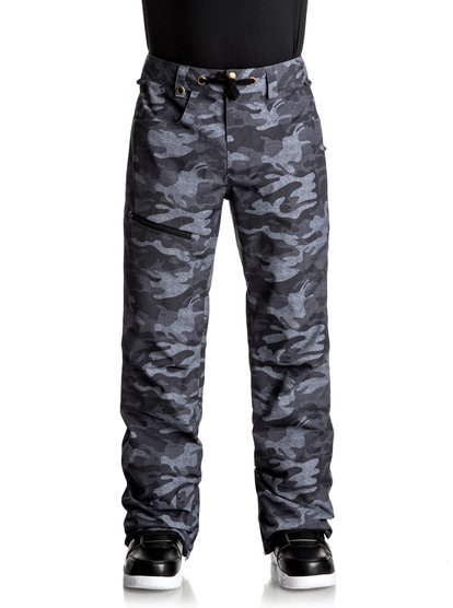 quiksilver, Сноубордические штаны Forest Oak, BLACK GREY CAMOKAZI (kvj9) Forest Oak - Snow Pants EQYTP03067