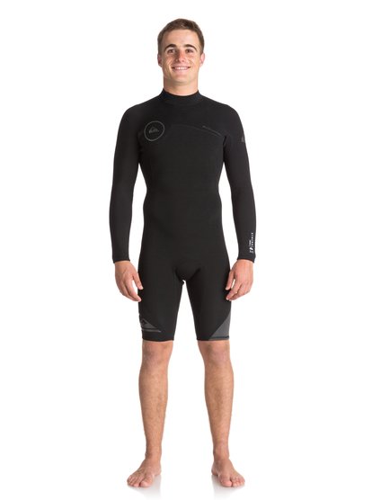 quiksilver, Гидрокостюм с молнией на спине 2/2mm Syncro Series, BLACK/ BLACK/ JET BLACK (xkkk) 2/2mm Syncro Series - Long Sleeve Back Zip Springsuit EQYW403005