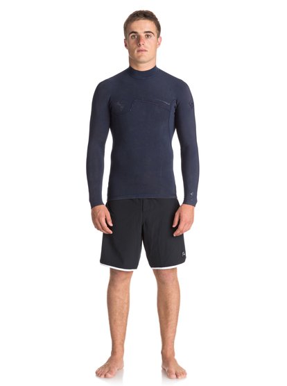 quiksilver, Неопреновая гидрофутболка с длинным рукавом 1.5mm Quiksilver Originals Monochrome, NAVY (bte0) 1.5 Quiksilver Originals Monochrome - Wetsuit Top EQYW803010