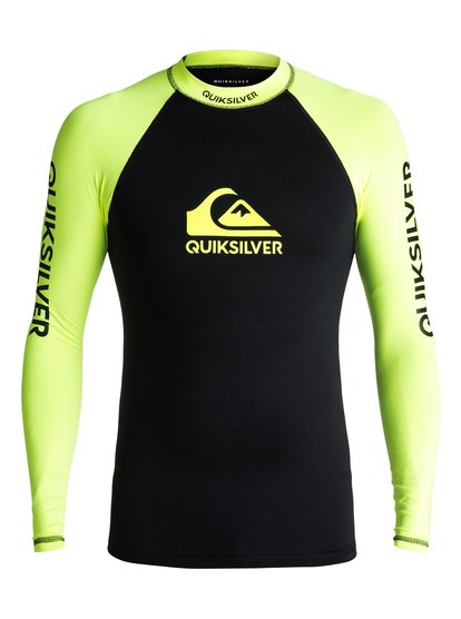quiksilver, Гидрофутболка с длинным рукавом On Tour UPF 50, SAFETY YELLOW/ BLACK (xggk) On Tour - Long Sleeve UPF 50 Rash Vest EQYWR03076