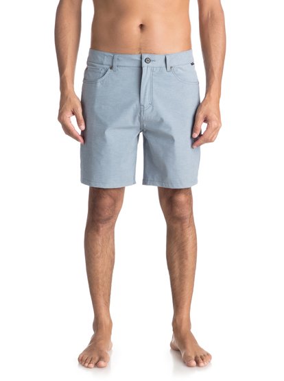 quiksilver, Шорты Amphibian Nelson 18", DARK DENIM HEATHER (brqh) Nelson 18" - Amphibian Shorts for Men EQYWS03500