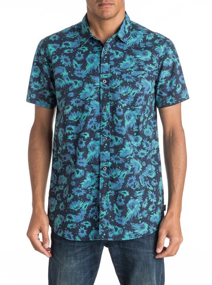 quiksilver, Рубашка с коротким рукавом Drop Out, NAVY DROP OUT SMALL (byj6) Drop Out - Short Sleeve Shirt EQYWT03471