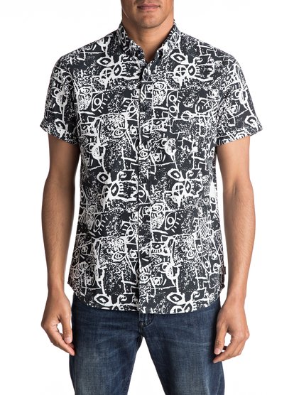 quiksilver, Рубашка с коротким рукавом Hypnosis, BLACK HYPNOSIS (kvj6) Hypnosis - Short Sleeve Shirt EQYWT03490