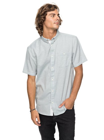 quiksilver, Рубашка с коротким рукавом Waterfalls Update, MALLARD GREEN (gqn0) Waterfalls Update - Short Sleeve Shirt for Men EQYWT03629