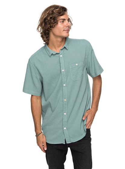 quiksilver, Рубашка с коротким рукавом New Time Box, TRELLIS (bkw0) New Time Box - Short Sleeve Shirt for Men EQYWT03632