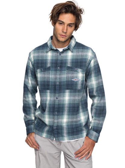 quiksilver, Рубашка с длинным рукавом Malako Beach, VINTAGE INDIGO MAD WAX (byl1) Malako Beach - Flannel Shirt EQYWT03637