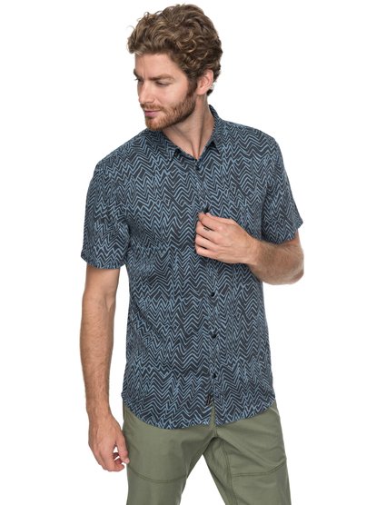 quiksilver, Рубашка с коротким рукавом Variable, REAL TEAL VARIABLE SHIRT (bpr6) Variable - Short Sleeve Shirt for Men EQYWT03649