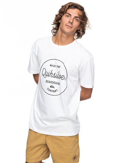 quiksilver, Футболка Classic Morning Slides, WHITE (wbb0) Classic Morning Slides - T-Shirt EQYZT04774