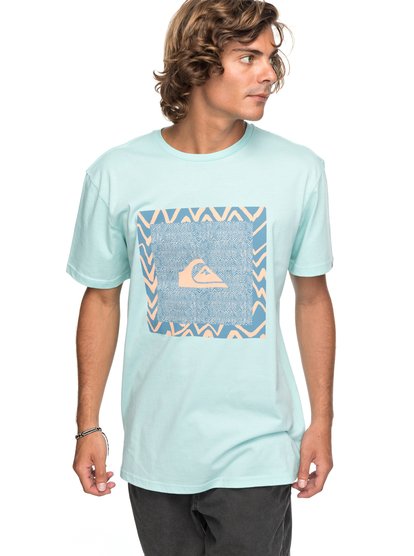 quiksilver, Футболка Classic Nano Spano, EGGSHELL BLUE (bfd0) Classic Nano Spano - T-Shirt EQYZT04775