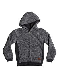 quiksilver, Флисовая худи Keller Sherpa, DARK GREY HEATHER (ktfh) Keller Sherpa - Zip-Up Polar Fleece Hoodie EQBFT03395
