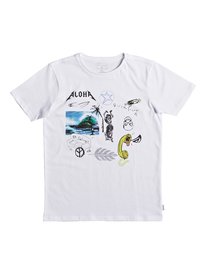 quiksilver, Футболка Classic Puke Katuna, WHITE (wbb0) Classic Puke Katuna - T-Shirt EQBZT03669
