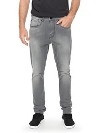 quiksilver, Джинсы скинни Low Bridge Grey, GREY (kzmw) Low Bridge Grey - Skinny Fit Jeans for Men EQYDP03354