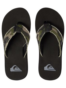 quiksilver, Сланцы Monkey Abyss, GREEN/BROWN/BLACK (xgck) Monkey Abyss - Sandals for Boys AQBL100010