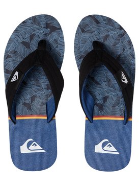 quiksilver, Сланцы Molokai Layback, BLACK/BLUE/BLUE (xkbb) Molokai Layback - Sandals for Boys AQBL100261