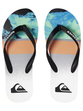 quiksilver, Molokai Lava Division - Chanclas para Chicos, BLACK/GREEN/BLUE (xkgb) Molokai Lava Division - Flip-Flops for Boys AQBL100262