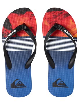 quiksilver, Molokai Lava Division - Chanclas para Chicos, BLACK/RED/BLUE (xkrb) Molokai Lava Division - Flip-Flops for Boys AQBL100262