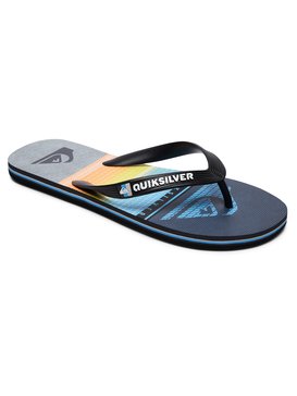 quiksilver, Molokai Highline Slab - Chanclas para Chicos, BLACK/GREY/BLUE (xksb) Molokai Highline Slab - Flip-Flops for Boys AQBL100263