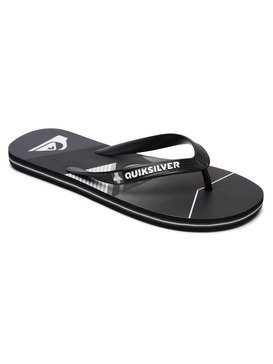 quiksilver, Molokai Slash Fade Logo - Flip-Flops, BLACK/BLACK/GREY (xkks) Molokai Slash Fade Logo - Flip-Flops AQBL100264