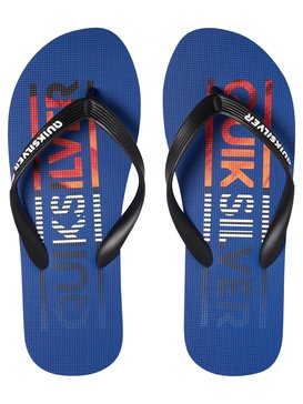 quiksilver, Сланцы Molokai Wordmark, BLACK/BLUE/BLUE (xkbb) Molokai Wordmark - Flip-Flops for Boys AQBL100266