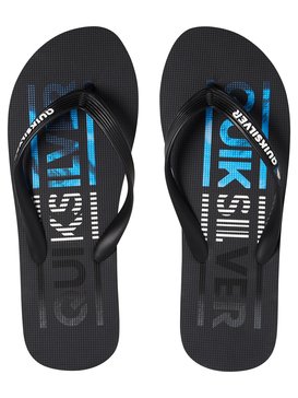 quiksilver, Сланцы Molokai Wordmark, BLACK/BLACK/BLUE (xkkb) Molokai Wordmark - Flip-Flops for Boys AQBL100266