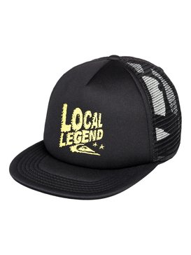 quiksilver, Boy's 2-7 Mini Snarl Trucker Hat, BLACK (kvj0) MINI SNARL BOY AQKHA03212