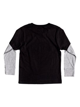 quiksilver, Boy's 2-7 Rocking Rails Long Sleeve Tee, BLACK (kvj0) ROCKING RAILS KZ8 AQKZT03375