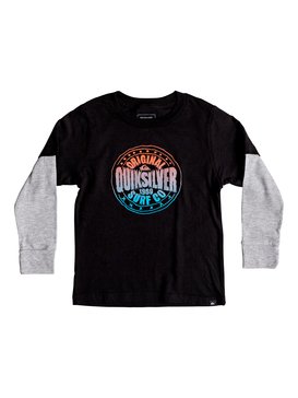 quiksilver, Boy's 2-7 Rocking Rails Long Sleeve Tee, BLACK (kvj0) ROCKING RAILS KZ8 AQKZT03375