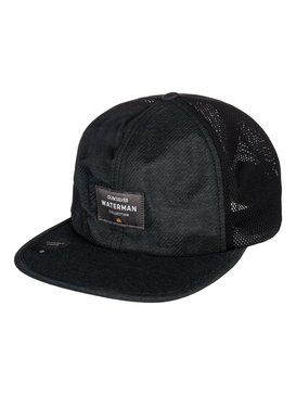quiksilver, Waterman Surf Runner Trucker Hat, VINTAGE BLACK (ktf0) SURF RUNNER AQMHA03066