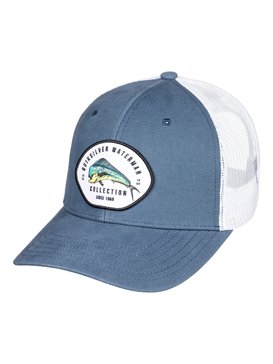 quiksilver, Waterman Bilge Tipper Trucker Hat, BLUE INDIGO (bpy0) BILGE TIPPER AQMHA03077