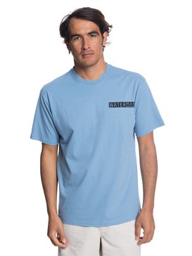 quiksilver, Waterman Peaks And Waves T-Shirt, BLUE SHADOW (bkq0) PEAKS AND WAVES QMT0 AQMZT03310
