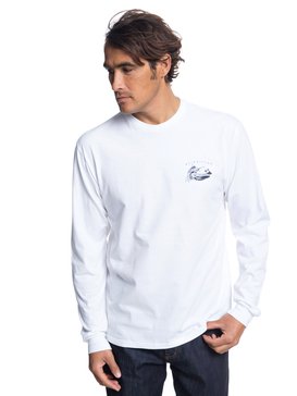quiksilver, Waterman Jumper Long Sleeve T-Shirt, WHITE (wbb0) JUMPER LS QMU1 AQMZT03314