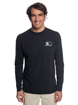 quiksilver, Waterman Lauderdale Long Sleeve T-Shirt, BLACK (kvj0) LAUDERDALE LS QMUX AQMZT03318