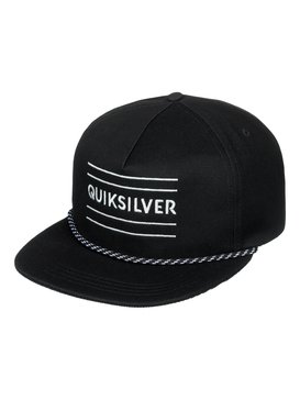 quiksilver, Fold Snapper - Gorra con Ajuste a Presión para Hombre, BLACK (kvj0) Fold Snapper - Snapback Cap for Men AQYHA04001