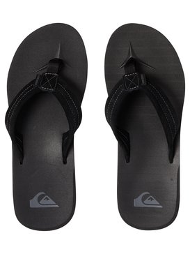 quiksilver, Carver Suede - Sandals, SOLID BLACK (sbkm) Carver - Sandals AQYL100030