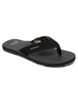 quiksilver, Island Oasis - Sandals, BLACK/GREEN/GREEN (xkgg) Island Oasis - Sandals AQYL100401