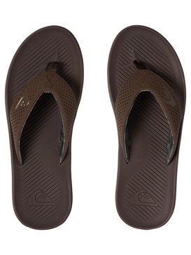 quiksilver, Haleiwa Plus Sandals, BROWN/BROWN/GREEN (xccg) Haleiwa Plus - Sandals AQYL100497