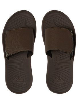 quiksilver, Travel Oasis Slide - Slider Sandals, BROWN/BROWN/BROWN (xccc) Travel Oasis Slide - Slider Sandals AQYL100586