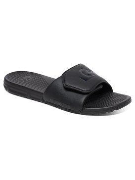 quiksilver, Shoreline Adjust Slider Sandals, SOLID BLACK (sbkm) Shoreline Adjust - Slider Sandals AQYL100638