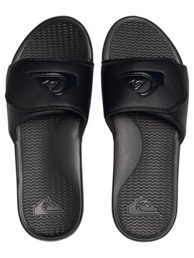 quiksilver, Shoreline Adjust Slider Sandals, SOLID BLACK (sbkm) Shoreline Adjust - Slider Sandals AQYL100638