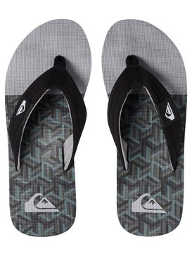 quiksilver, Molokai Layback - Flip-Flops, BLACK/GREEN/GREEN (xkgg) Molokai Layback - Flip-Flops AQYL100688