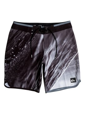 quiksilver, Boardshort Masculino Estampado com Bolso Invisível Quiksilver, BLACK* (kvj6) QK BOARDSHORT NEW WAVE 19 IMP BR60012434