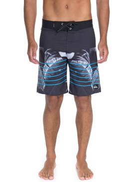quiksilver, Bermuda Boardshort Highline Slab Island 20" Quiksilver, BLACK (blk) QK BOARDSHORT HIGHLINE ISLAND TIME BR60012527