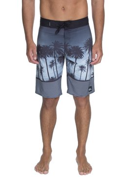 quiksilver, Bermuda Boardshort Sunset Vibes 22" Quiksilver, BLACK (blk) QK BOARDSHORT SUNSET VIBES BR60012534
