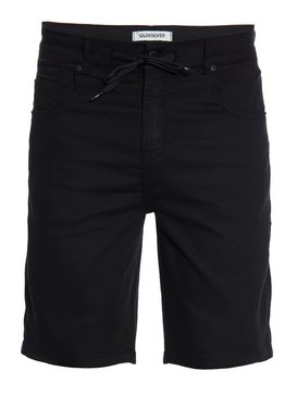 quiksilver, Bermuda Masculina Jeans Straight com Bolso Traseiro Quiksilver, BLACK* (blk) QK BERMUDA WALK SKATE BLACK BR60021535